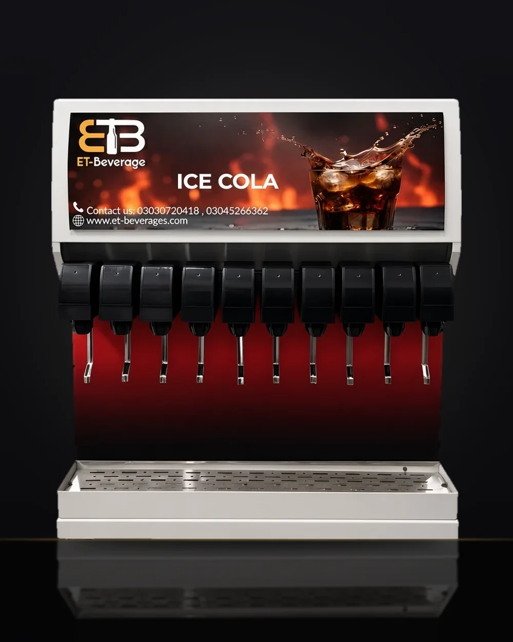 10 Valve Soda Machine by ET-Beverages
