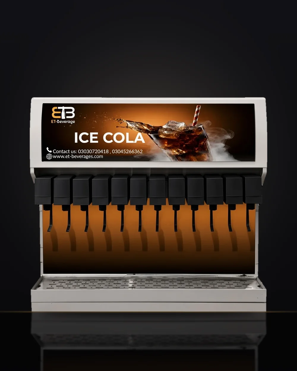 ET-Beverages 12 valve flagship soda machine