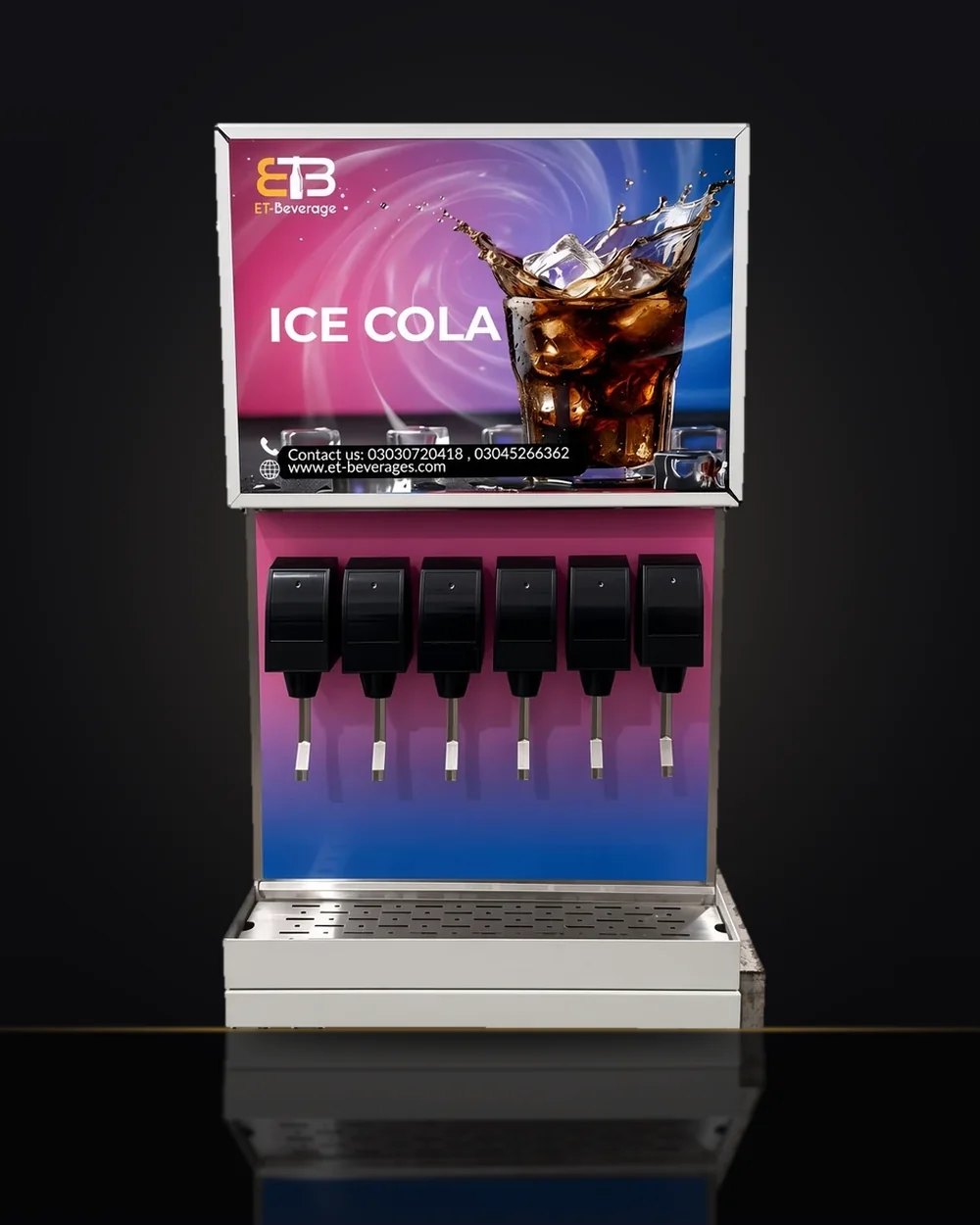 6 Valve Soda Machine by ET-Beverages
