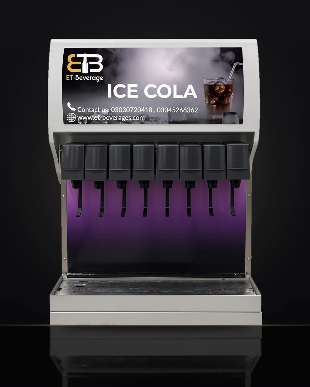 8 Valve Soda Machine by ET-Beverages